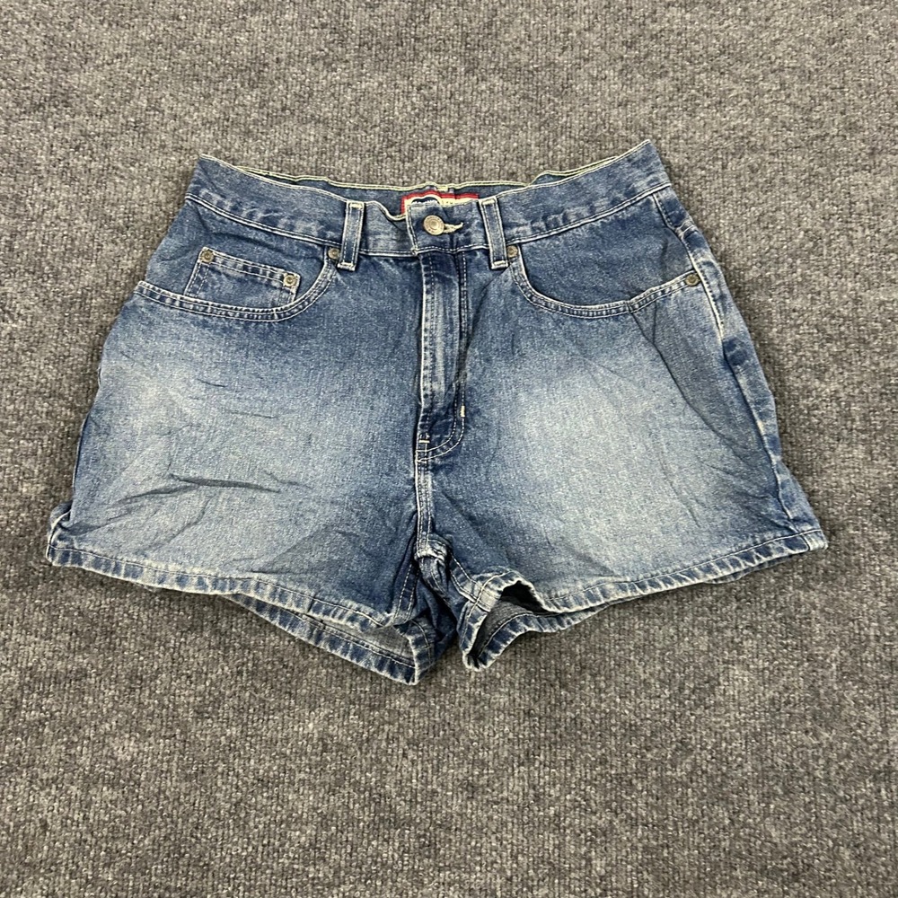 Old Navy Shorts Womens Size 8 Blue Denim High Waisted Cotton Casual Medium Wash